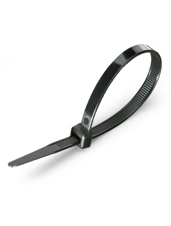 Стяжки нейлоновые черные 3мм. х 10см., 100 шт. в упаковке