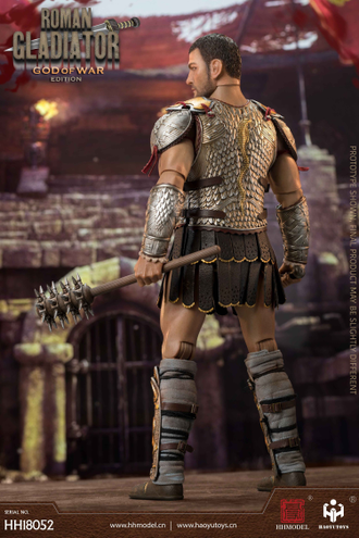 Римский гладиатор в чешуйчатой броне - КОЛЛЕКЦИОННАЯ ФИГУРКА 1/6 scale Imperial Legion Roman Gladiator Ares Version (HH18052) - HAOYUTOYS
