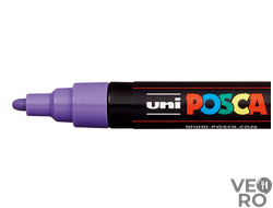 Акриловый Маркер Uni POSCA PC-5M 1,8-2,5мм, овальный наконечник, сиреневый