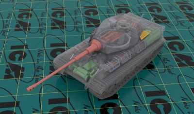 Сборная модель: (ICM 35364) Немецкий танк Pz.Kpfw.VI Ausf.B "Королевский Тигр" (позднего производства) с полным интерьером