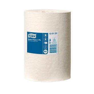 Полотенца бумажные в рулонах Tork Mini Roll Advanced M1 1-слойные 11 рулонов по 120 метров (артикул производителя 120123)