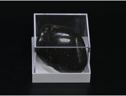 Метеорит "Царёв" в пластиковом боксе, галтовка, Россия, Волгоградская обл (30*21*14 мм, 15 г) №23454