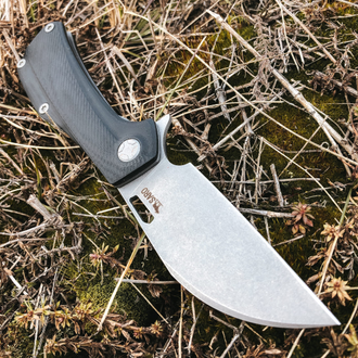 Складной нож Скорпион Wharncliffe (Сталь К110, черный G10)