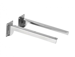 Q300DX/SX Кронштейн под полку левый и правый к стене хром 300 мм