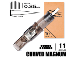 11 CMLT/0.35 - Curved Magnum Bugpin Long Taper "EZ FILTER"