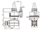 Угловая фрезерная головка AG90-BT30-ER32UM с набором цанг 3-20 мм 0.008 мм