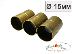 МАГНИТНАЯ ЗАСТЁЖКА "ЦИЛИНДР" -15мм -БРОНЗА