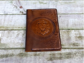 обложка на паспорт из кожи, кожаные аксессуары ручной работы, кожаная обложка, обложка на заказ