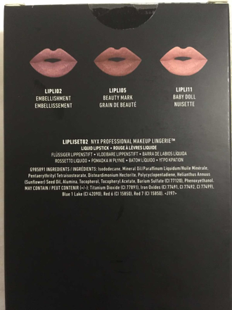 Набор жидких матовых помад NYX Lip Lingerie SET02