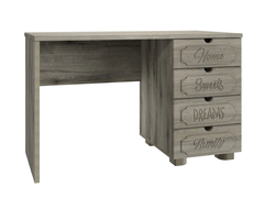 Стол письменный ДримСтар ДС-3/ДС-4 Дуб эвок/Дуб сонома темный