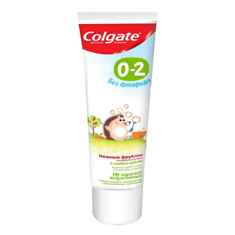 Зубная паста COLGATE детская  0-2 Нежные Фрукты 40 мл,без фторида