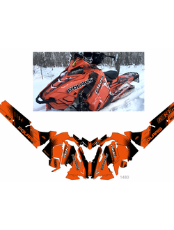 Наклейки на снегоход Polaris Axys Pro RMK