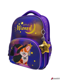 Ранец Berlingo Profi "Little wizard" 36*28*14см, 2 отделения, 4 кармана, анатомическая спинка. RU06303