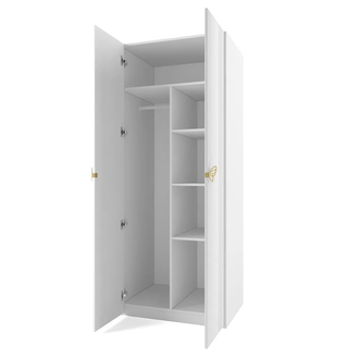 Шкаф 2-х створчатый Мишель Белый