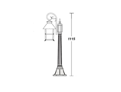 Садово-парковый светильник серии  Caior II(111см)