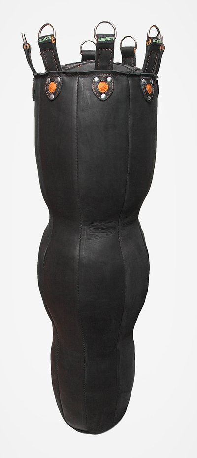 кожаный боксерский мешок Силуэт тройной Sportana