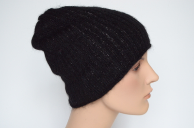 Черная итальянская шапка Вицио