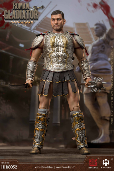 Римский гладиатор в чешуйчатой броне - КОЛЛЕКЦИОННАЯ ФИГУРКА 1/6 scale Imperial Legion Roman Gladiator Ares Version (HH18052) - HAOYUTOYS