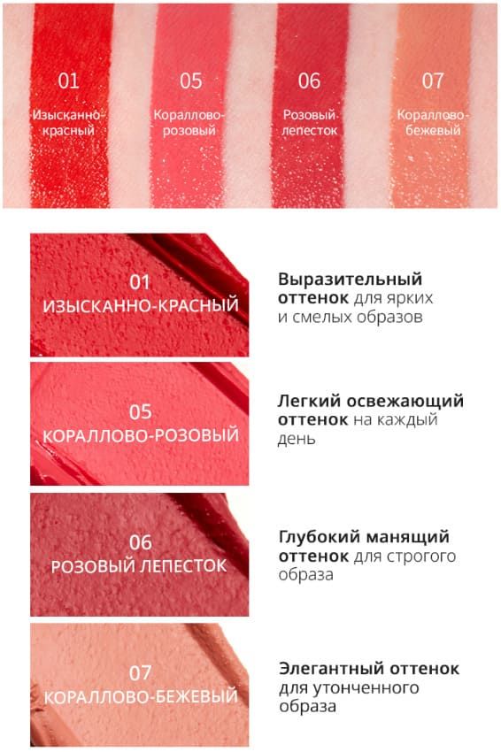 Текстура губной помады Атоми