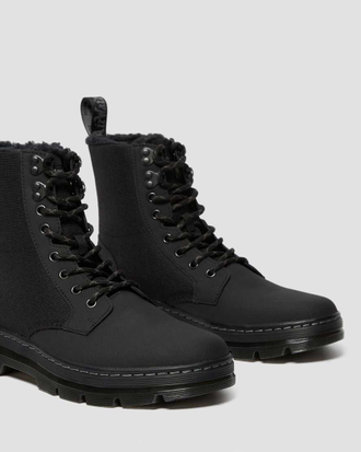 Зимние ботинки Dr. Martens COMBS FLEECE LINED AJAX BLACK купить в Москве