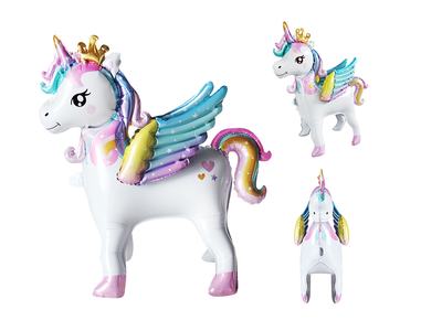 Шар 3D (26''/66 см) Фигура, Крылатый единорог