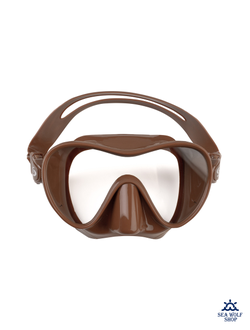 Маска для дайвинга с трубкой Scorpena комплект корич. (взрослый)