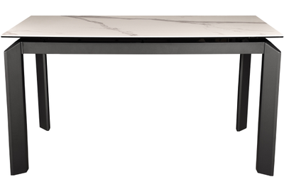 MARK черный/ керамика мрамор BIANCO LASA глянец 140(+40)x80