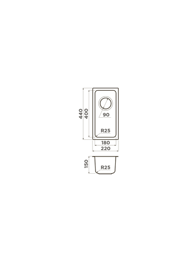 Мойка OMOIKIRI TADZAVA 22-U/I IN