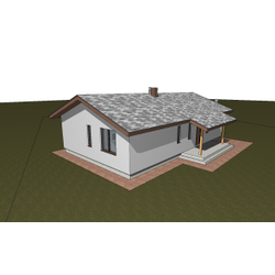 Одноэтажный дом с тремя спальнями 112м² (S10)