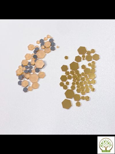 Декор "Соты" 20 гр/золото