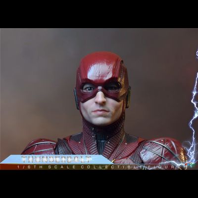 Флэш, Барри Аллен (Эзра Миллер) - КОЛЛЕКЦИОННАЯ ФИГУРКА 1/6 THUNDERBOLT (BY-020) - BY-ART