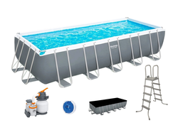Прямоугольный каркасный бассейн Bestway Power Steel 640х274х132 см (5612B)