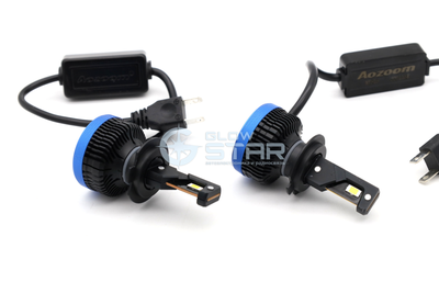 Светодиодные лампы H7 Aozoom P5 с радиатором, 12V, 35W, 6000K, чип Korea WT35