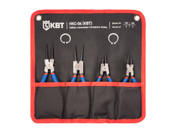 Набор съемников стопорных колец НКС-04 серия МАСТЕР для наружных и внутренних стопорных колец 140/180 мм