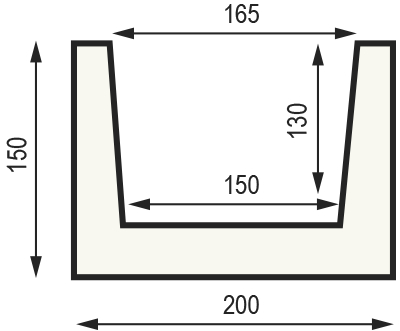 Декоративная балка из полиуретана Country Decor (WOOD LOOK) строганая М22 (200х150) тёмный дуб