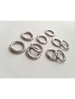 Кольцо-карабин 2.8 см комплект