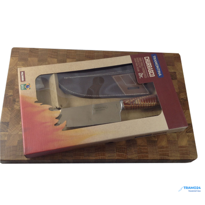 Tramontina Churrasco нож в ножнах и мусат -  21199/495