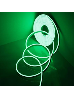 Гибкий светодиодный неон 2835 120LED/m 4.5х13х5000мм 12V IP67 GREEN