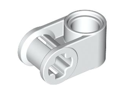 Technic, Axle and Pin Connector Perpendicular, White (6536 / 4173670 / 6261372 / 653601 / 65361)