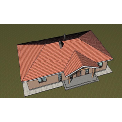 Одноэтажный дом с тремя спальнями 105м² (S82)