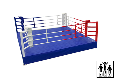 Ринг боксерский на помосте разборный (помост 6х6м,высота 0,6м,боевая зона 5х5м) DNN