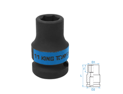 Головка торцевая ударная шестигранная 1/2", 11 мм KING TONY 453511M