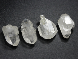 Кварц "Хёркимерский алмаз", сросток кристаллов в ассортименте, США (15-20 мм, 1,3-1,5 г) №28128