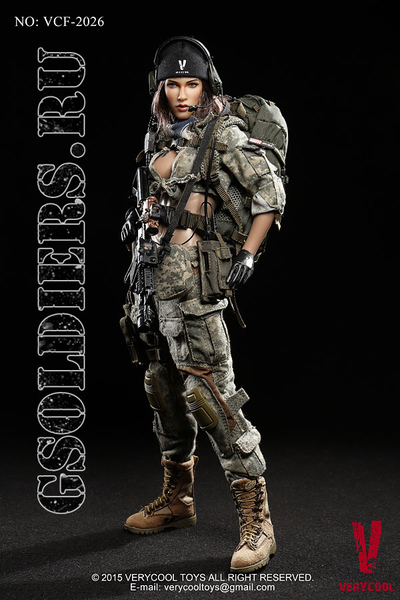 Коллекционная фигурка 1/6 ACU Camo Female Shooter VCF-2026 - VeryCool