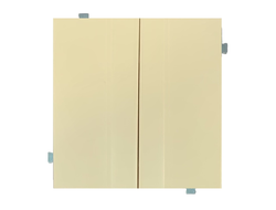 Кнопка двухклавишная (механизм + клавиша) крем матовый