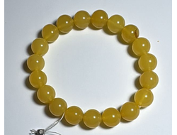 Браслет шары из натурального янтаря