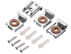 Зеркалодержатель со скрытым креплением, Квадратные углы (4шт.) MC-K091-SQ-01 GTV