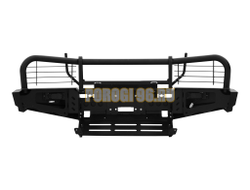 Передний силовой бампер серии Трофи на Chevrolet NIVA 2009-2020 (02.007.03)