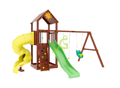 Детская площадка IgraGrad Панда Фани с винтовой трубой