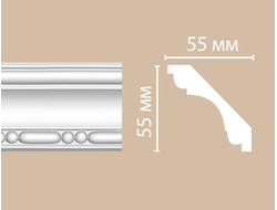 Потолочный плинтус из полиуретана с орнаментом DECOMASTER (Декомастер) - 95628